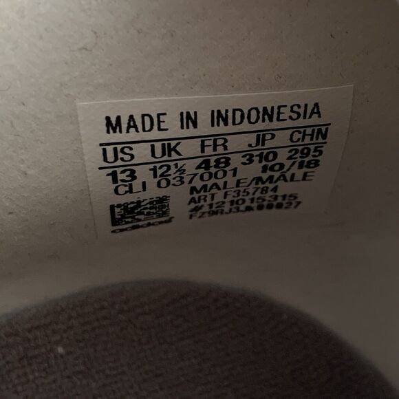 adidas PureBoost RBL Mens 12.5 Raw White Grey Running Pull-On Lace Ups NEW - Picture 6 of 9